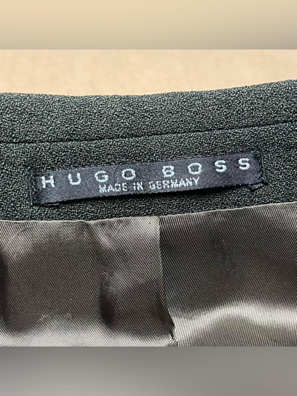 Hugo Boss Blazer Sport Coat Mens 40 R 100% Virgin Wool Dark Green Jacket - Picture 4 of 9
